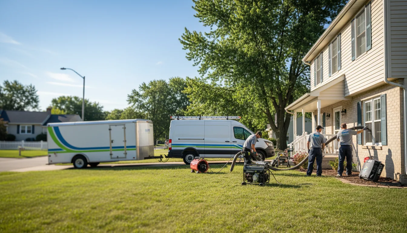Flooded Basement Restoration And Cleanup With Repair in Pulaski, IL near me